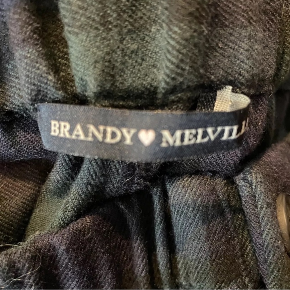 Brandy Melville Women's Tilden Pants in Green Plaid Flannel ONE SIZE (24”) - Picture 8 of 9